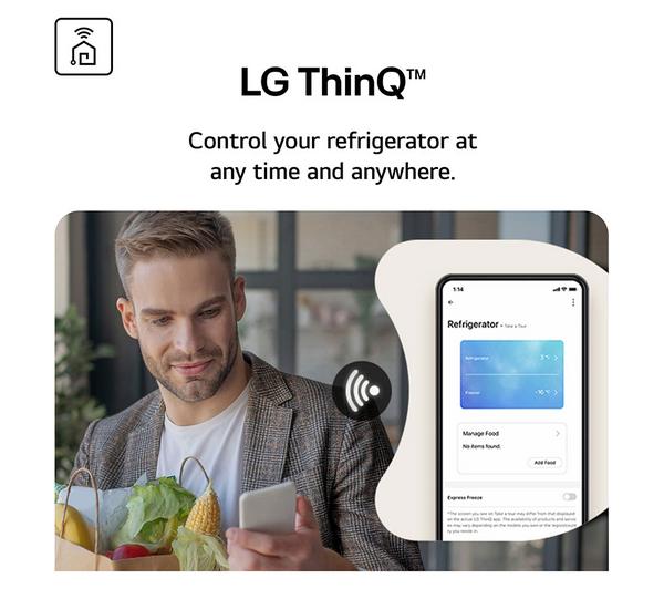 LG InstaView GSGV81PYLL American-Style Smart Fridge Freezer - Prime Silver - Image 5