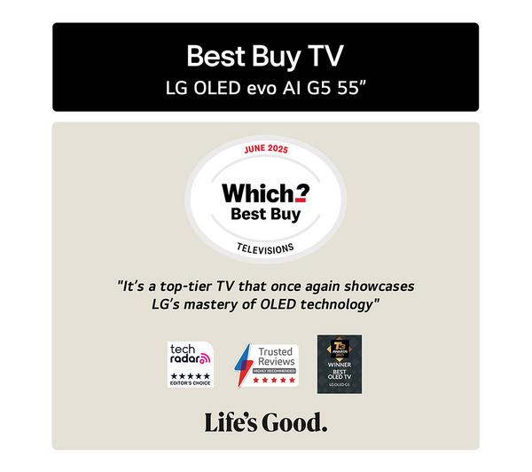 LG G5 55" OLED evo AI 4K HDR Smart TV 2025 (Wall Mount Version) - OLED55G54LW - Image 2