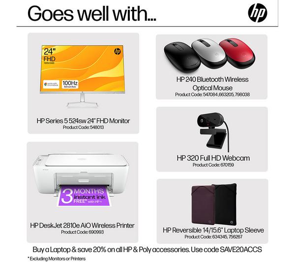 HP 15-fc0537sa 15.6" Laptop - AMD Ryzen 5, 512 GB, Jet Black - Image 3