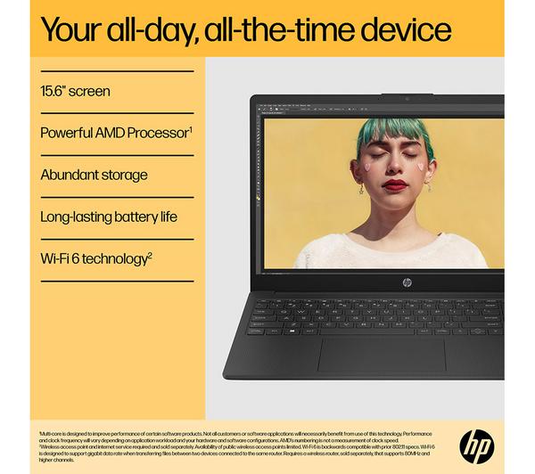 HP 15-fc0537sa 15.6" Laptop - AMD Ryzen 5, 512 GB, Jet Black - Image 4