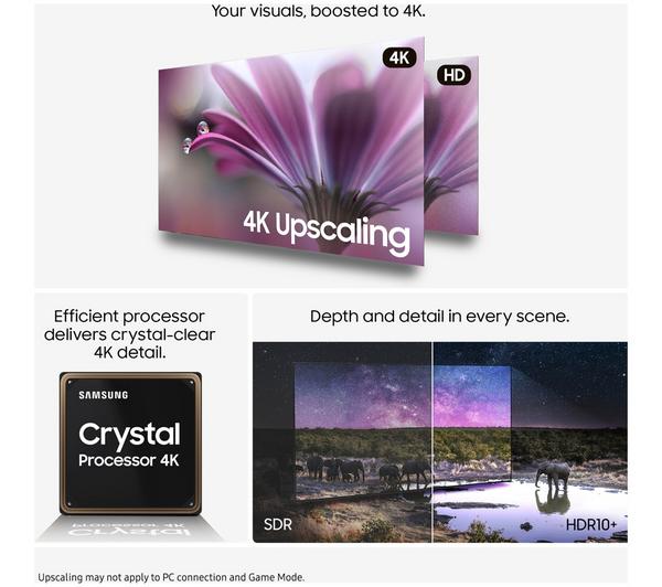 SAMSUNG U8000F 43" Crystal UHD 4K HDR Smart TV 2025 - UE43U8000F - Image 3