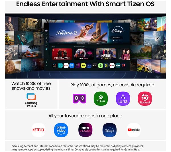 SAMSUNG U8000F 43" Crystal UHD 4K HDR Smart TV 2025 - UE43U8000F - Image 4