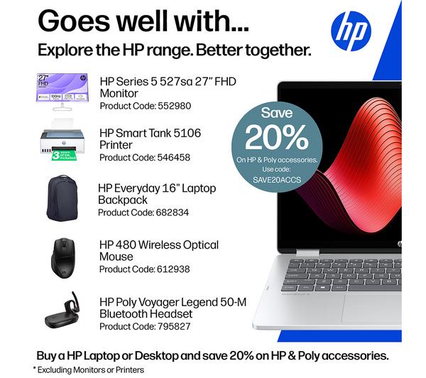 HP OmniBook 5 Flip 14" 2 in 1 Laptop - Intel® Core™ i3, 512 GB SSD, Silver - Image 3