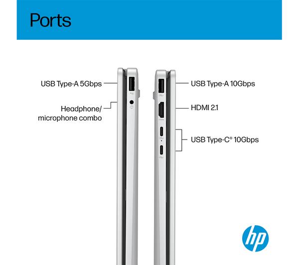 HP OmniBook 5 Flip 14" 2 in 1 Laptop - Intel® Core™ i3, 512 GB SSD, Silver - Image 10