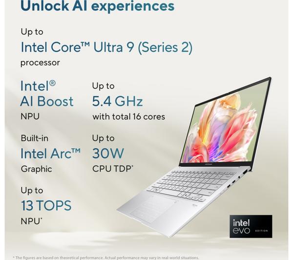 ASUS Zenbook 14 OLED 14" Laptop - Intel® Core™ Ultra 9, 1 TB SSD, Ponder Blue - Image 9