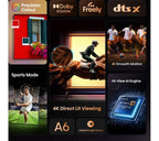 HISENSE A6Q 50" LED 4K HDR Smart TV with Freely - 50A6QTUK - Image 3