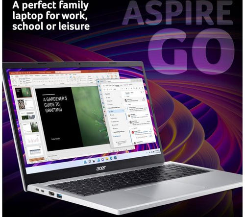 ACER Aspire Go 15 15.6" Laptop - Intel® Core™ 3, 128 GB UFS, Silver - Image 2