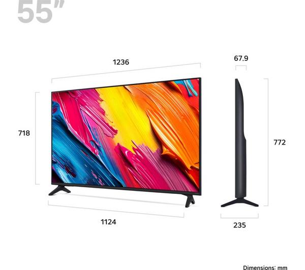 LG QNED70 55" QNED AI 4K HDR Smart TV 2025 - 55QNED70A6A - Image 2
