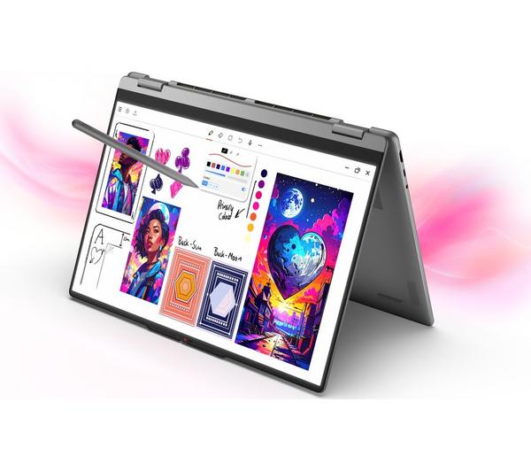 LENOVO Yoga 7i Aura Edition 16" 2 in 1 Laptop, Copilot+ PC - Intel® Core™ Ultra 7, 512 GB, Luna Grey - Image 5