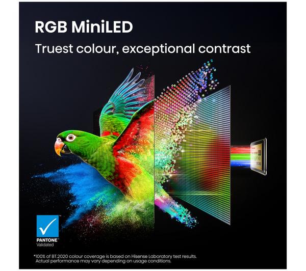 HISENSE 75UR9STUK 75" Smart 4K Ultra HD HDR RGB Mini LED TV - Image 5
