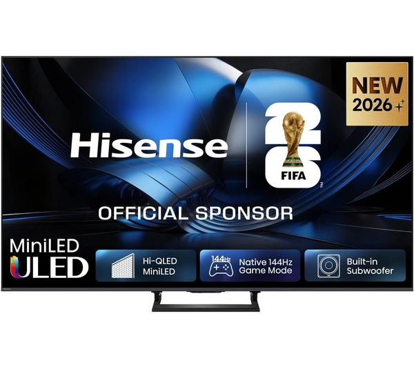 HISENSE U7S 55" Mini LED 4K 144Hz Smart AI TV with Freely - 55U7STUK