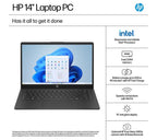 HP 14-ep2500sa 14" Laptop - Intel® N150, 128 GB UFS, Jet Black - Image 4