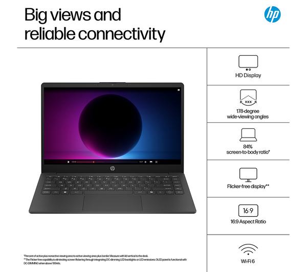 HP 14-ep2500sa 14" Laptop - Intel® N150, 128 GB UFS, Jet Black - Image 7
