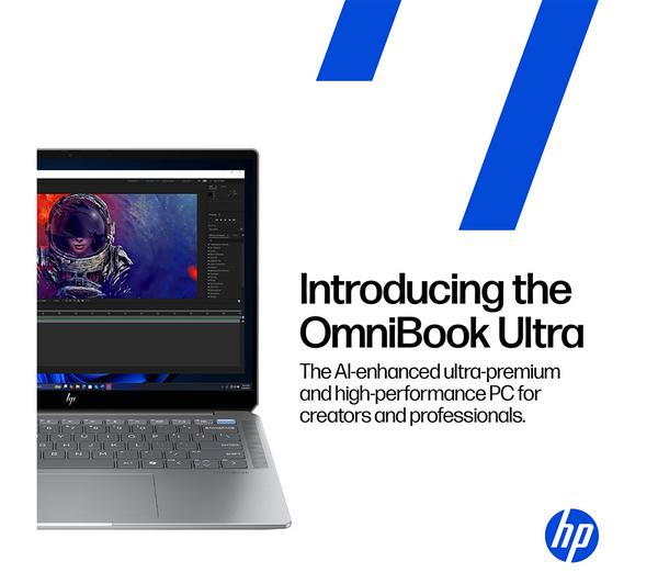 HP OmniBook Ultra 14" Laptop, Copilot+ PC - Snapdragon X2 Elite, 1 TB SSD, Stone Blue - Image 4