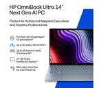 HP OmniBook Ultra 14" Laptop, Copilot+ PC - Snapdragon X2 Elite, 1 TB SSD, Stone Blue - Image 5
