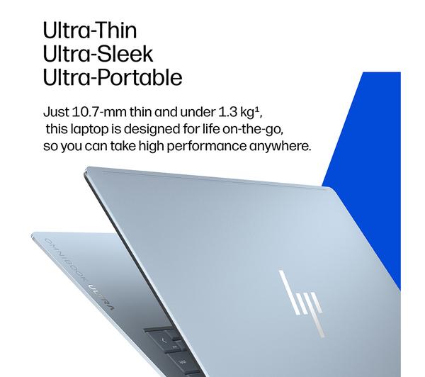HP OmniBook Ultra 14" Laptop, Copilot+ PC - Snapdragon X2 Elite, 1 TB SSD, Stone Blue - Image 7