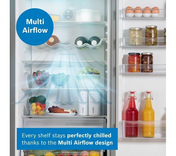 BOSCH Series 4 KGN392LDFG 70/30 Fridge Freezer - Inox - Image 2