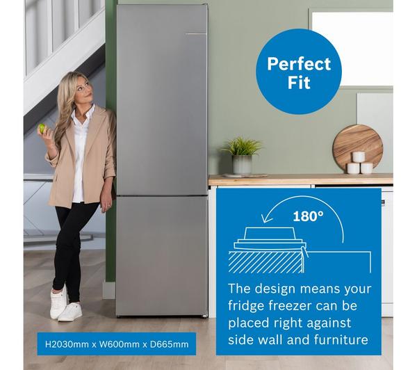 BOSCH Series 4 KGN392LDFG 70/30 Fridge Freezer - Inox - Image 6