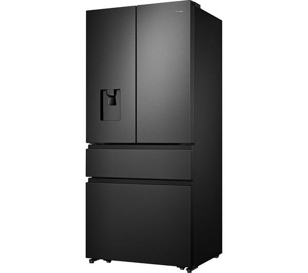 HISENSE PureFlat RF540N4WFE Fridge Freezer - Black Stainless Steel - Image 2