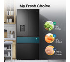 HISENSE PureFlat RF540N4WFE Fridge Freezer - Black Stainless Steel - Image 4