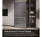 HAIER Series 7 HFR79F19EFGK Fridge Freezer - Sapphire Glass - Image 2