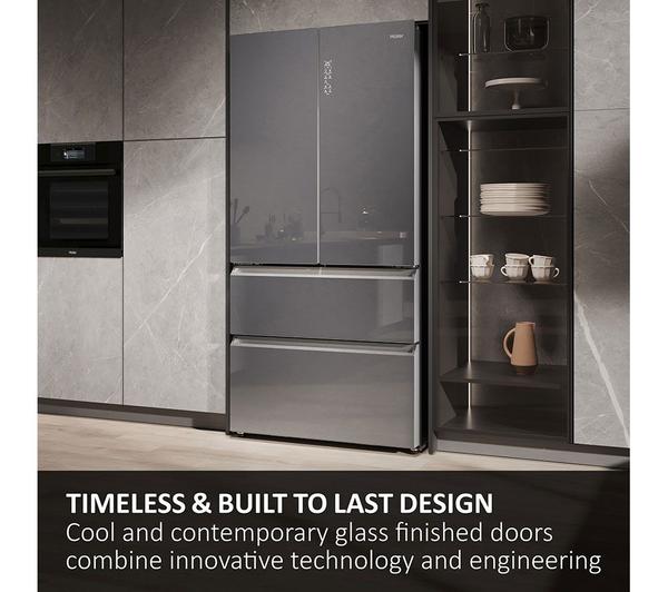 HAIER Series 7 HFR79F19EFGK Fridge Freezer - Sapphire Glass - Image 2