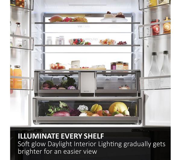 HAIER Series 7 HFR79F19EFGK Fridge Freezer - Sapphire Glass - Image 4