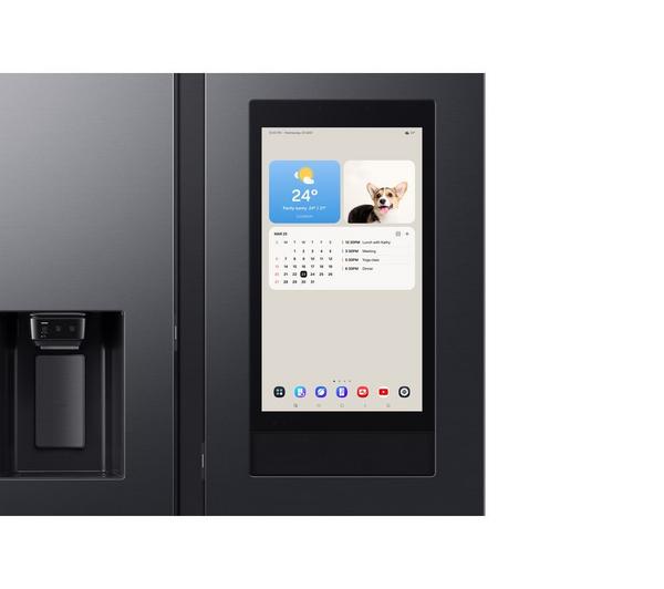 SAMSUNG Bespoke AI Family Hub RS90F66BEFEU American-Style Smart Fridge Freezer with On-device Bixby - Black - Image 2