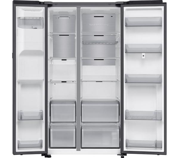 SAMSUNG Bespoke AI Family Hub RS90F66BEFEU American-Style Smart Fridge Freezer with On-device Bixby - Black - Image 3