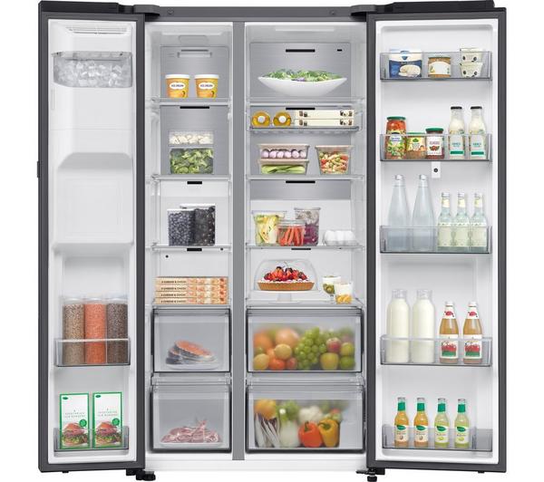 SAMSUNG Bespoke AI Family Hub RS90F66BEFEU American-Style Smart Fridge Freezer with On-device Bixby - Black - Image 4