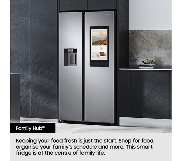 SAMSUNG Bespoke AI Family Hub RS90F66BEFEU American-Style Smart Fridge Freezer with On-device Bixby - Black - Image 7