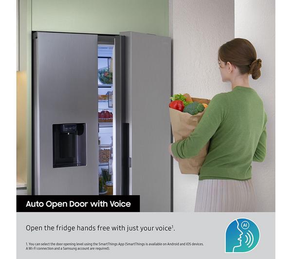 SAMSUNG Bespoke AI Family Hub RS90F66BEFEU American-Style Smart Fridge Freezer with On-device Bixby - Black - Image 13