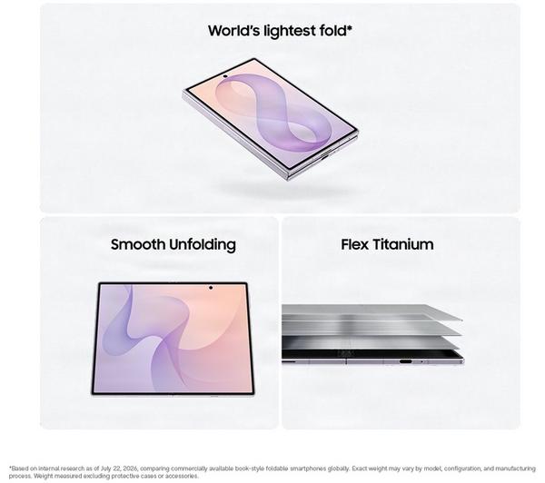 SAMSUNG Galaxy Z Fold8 - 512 GB, Lavender - Image 4